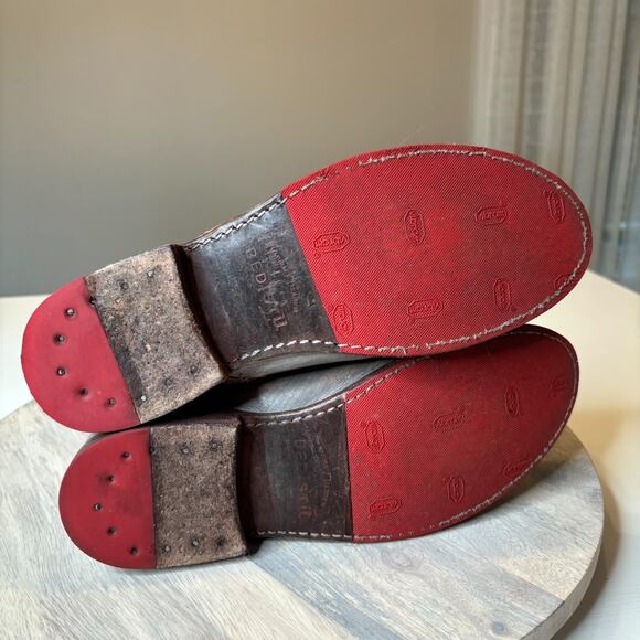 Bed Stu Bonnie Gray Brown Distressed Leather Lace Up Zip Ankle Boots Women’s 9.5 - Picture 8 of 12